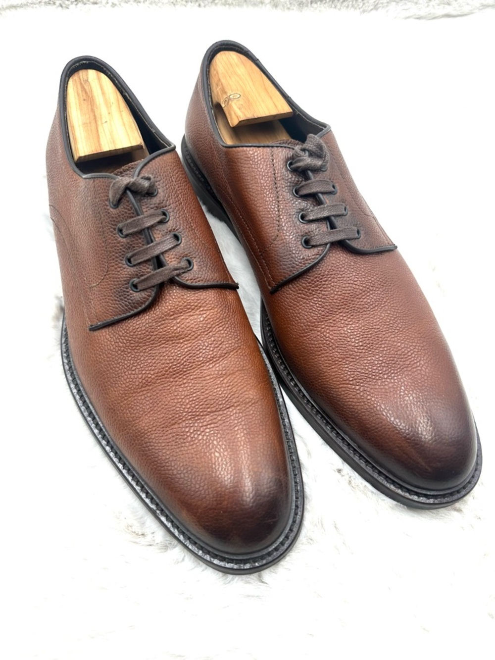 To Boot New York Adam Derrick Brown Oxford pebble Leather Shoes Sz 11 Dainite